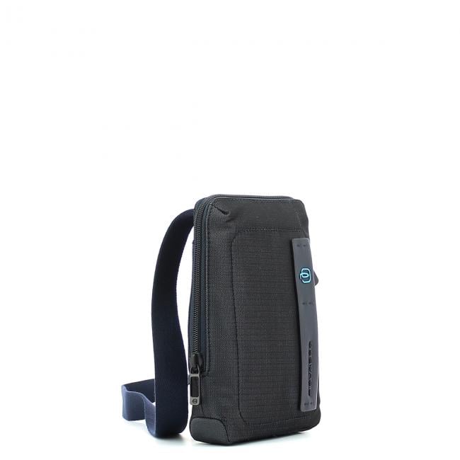 Organised pocket cross-body bag P16-CHEV/BLU-UN