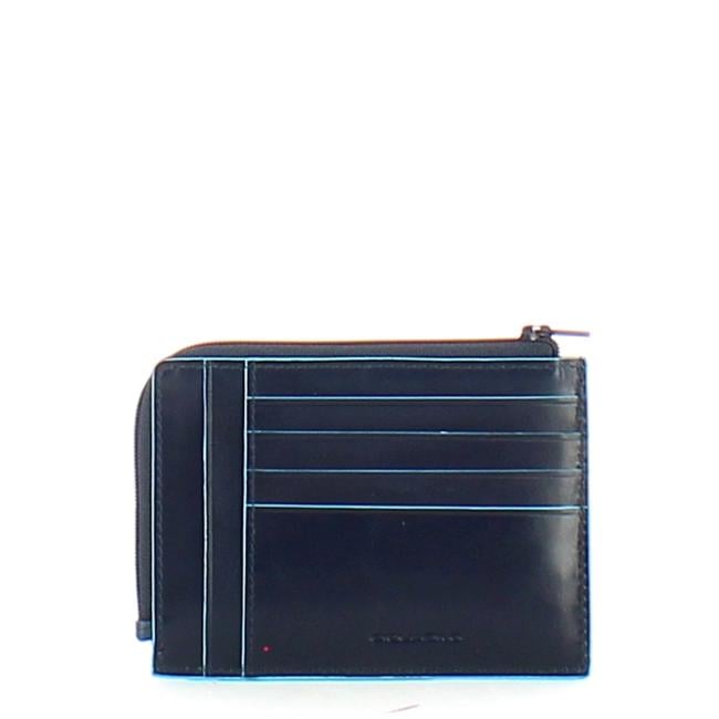 Piquadro Bustina Portamonete Blue Square - 2