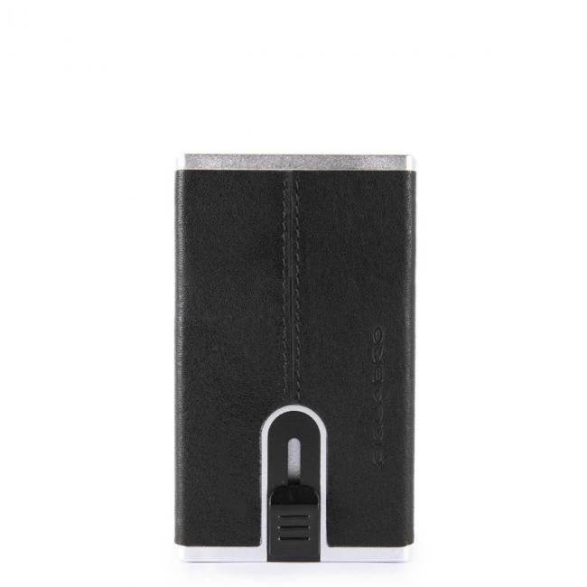 Piquadro Porta carte di credito con Sliding System Black Square - 1