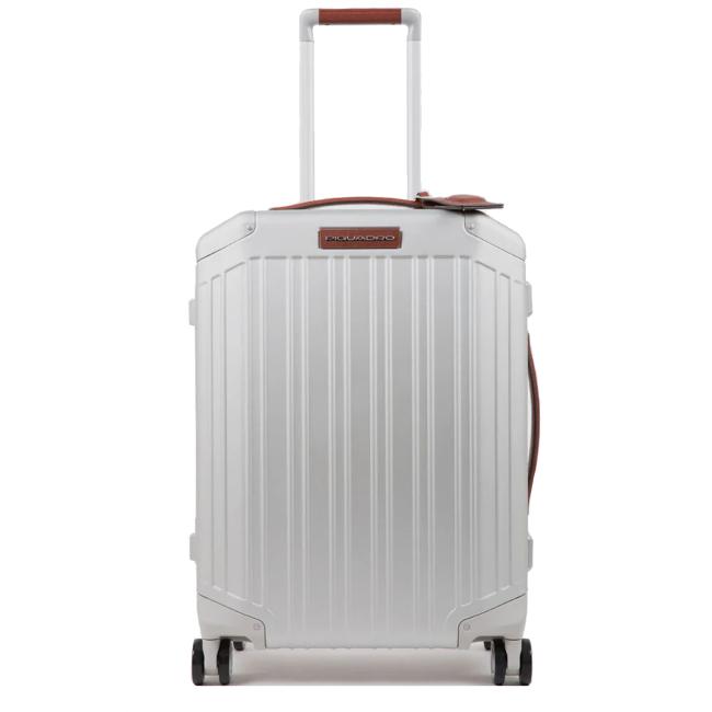 Piquadro Bagaglio a mano Trolley Cabina Ultra Slim PQ Alu 55 cm - 1