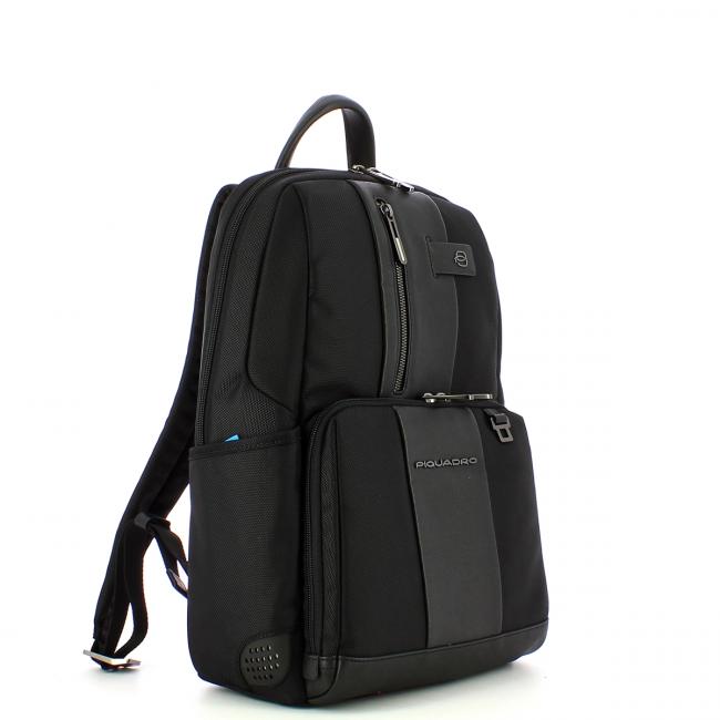 Piquadro Zaino Porta PC Brief 2 14.0 in tessuto riciclato - 2