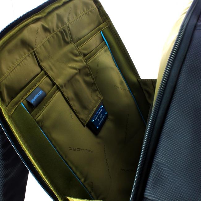 Piquadro Zaino Fast-Check Porta PC Brief 2 15.6 in tessuto riciclato - 4
