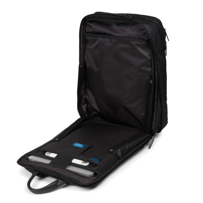 Piquadro Zaino fast-check espandibile Trakai RIFD in tessuto riciclato 15.6 - 5