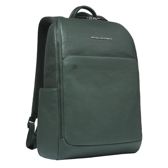 Piquadro Zaino Porta PC Black Square 15.6" Verde Verde - 2