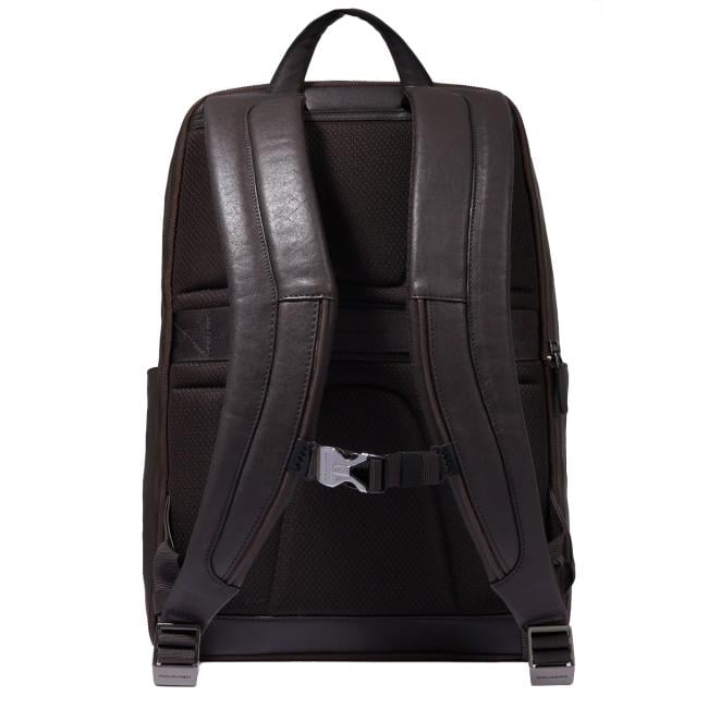 Piquadro Zaino Porta PC Black Square 15.6" Testa Di Moro - 3