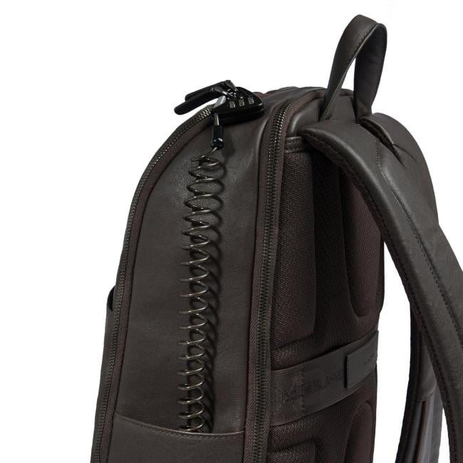 Piquadro Zaino Porta PC Black Square 15.6" Testa Di Moro - 6