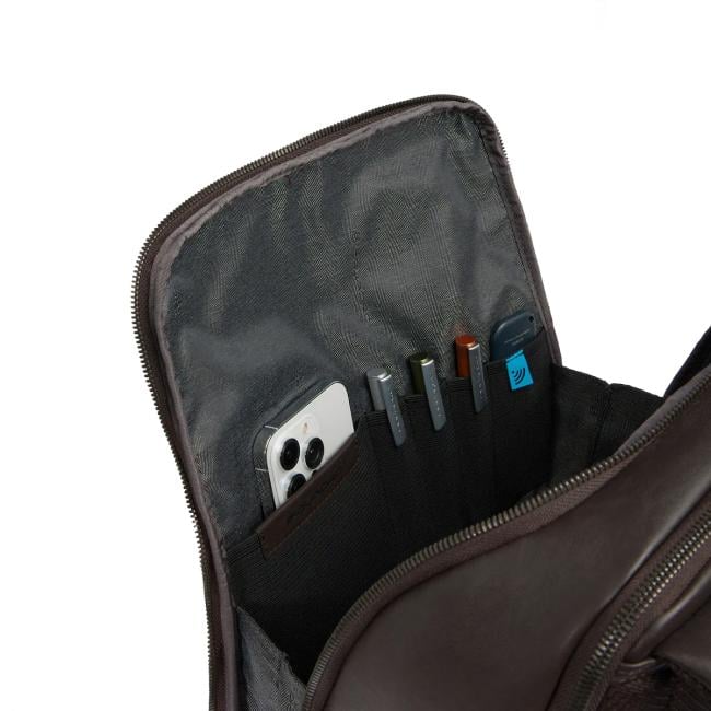 Piquadro Zaino Porta PC Black Square 15.6" Nero - 5