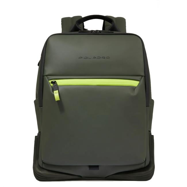 Piquadro Zaino Porta PC Corner 2.0 14" Verde - 1