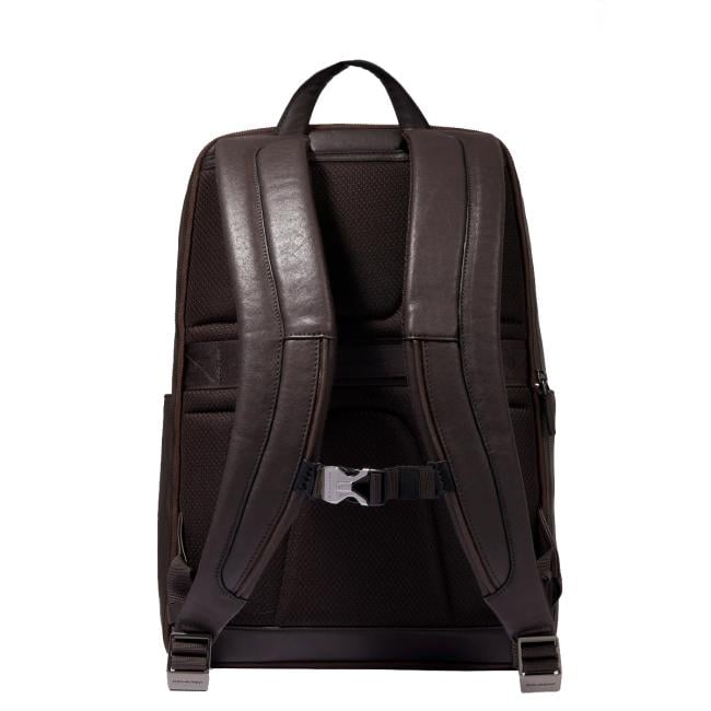 Piquadro Zaino Porta PC Black Square 14" Testa Di Moro - 3
