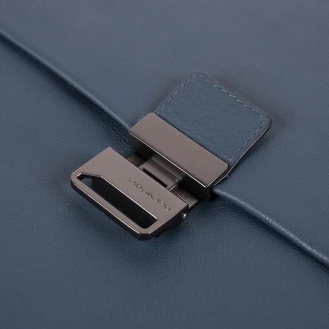 Piquadro Cartella Porta PC Akron 15.6" Esp. Blu - 4