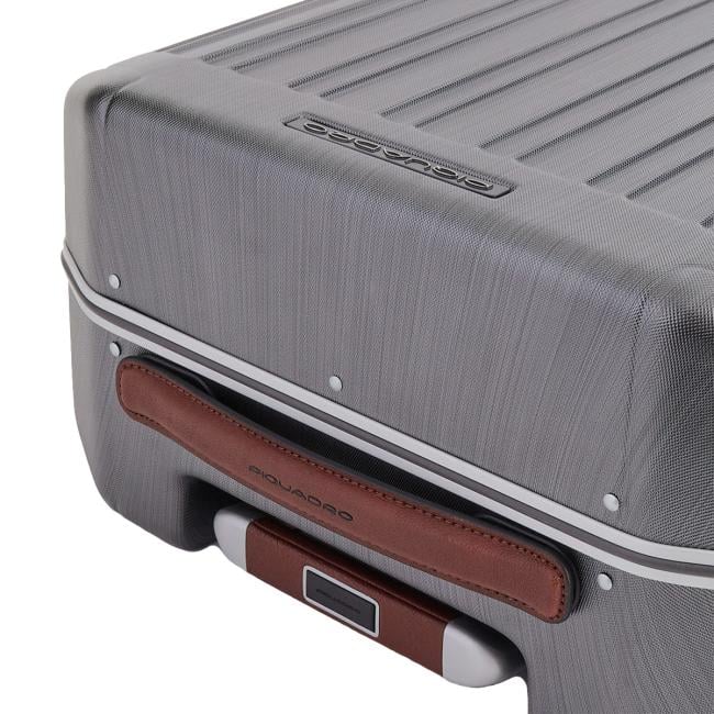 Piquadro Trolley Cabina Rigido Ultra Slim PQLM Nero Cuoio - 3