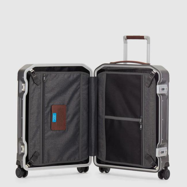 Piquadro Trolley Cabina Rigido Ultra Slim PQLM Nero Cuoio - 6