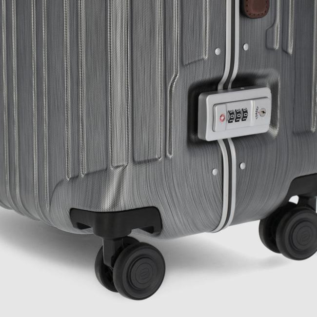 Piquadro Trolley Medio PQLM 69 cm Nero Cuoio - 4