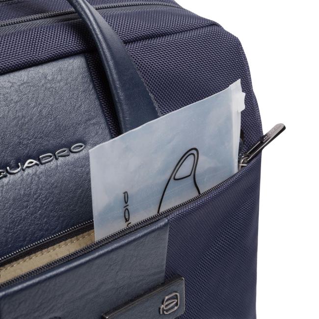 Piquadro Cartellla Trolley Porta PC Brief 15.6 Blu - 8