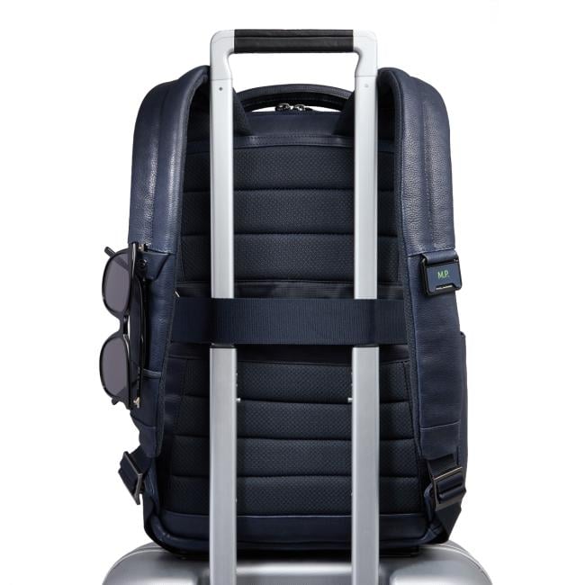 Piquadro Zaino Cronus Porta PC 14" Blu - 3