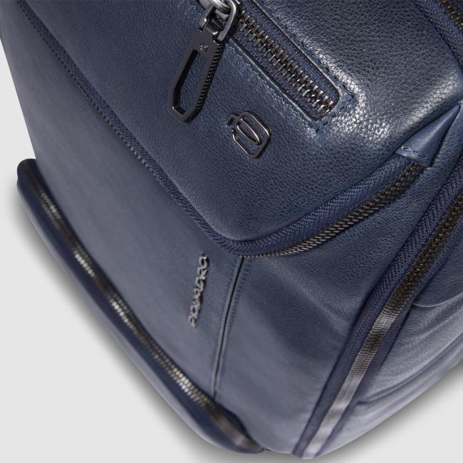 Piquadro Zaino Cronus Porta PC 14" Blu - 6