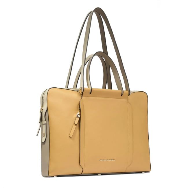 Piquadro Cartella Circle Porta PC 15.6" Giallo Beige - 2