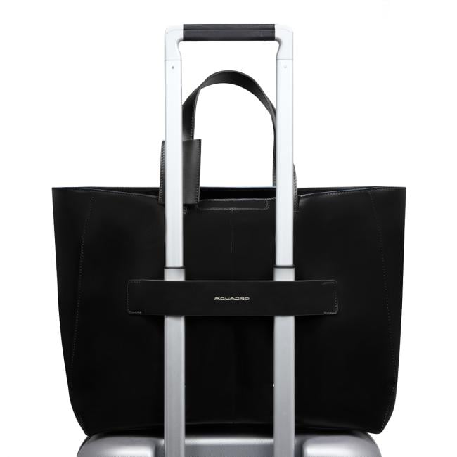 Piquadro Shopping Bag Blue Square Porta PC 15.6" Nero - 3