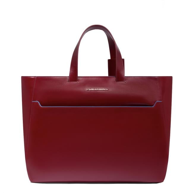 Piquadro Shopping Bag Blue Square Porta PC 15.6" Rosso - 1