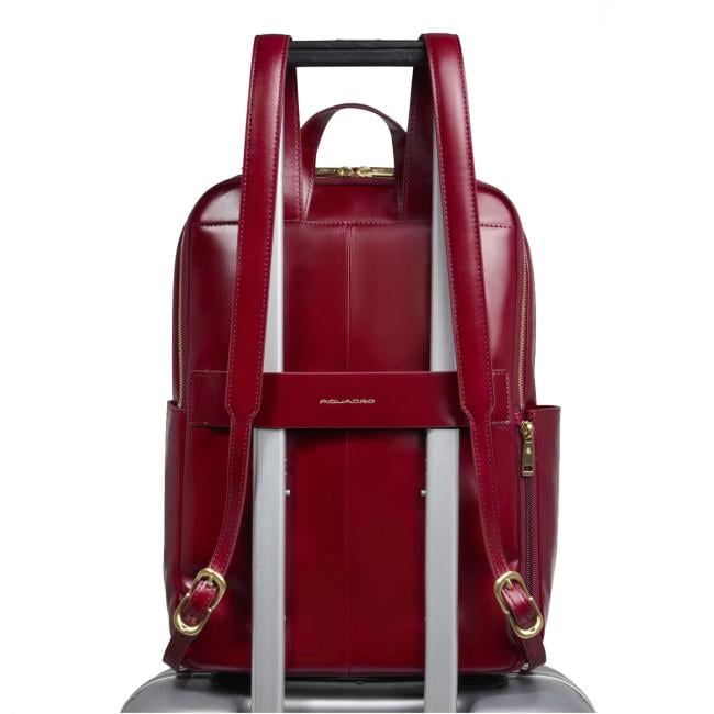 Piquadro Zainetto Blue Square Porta PC 14" Rosso - 3