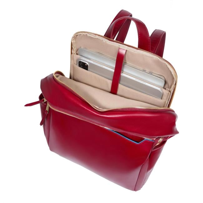 Piquadro Zainetto Blue Square Porta PC 14" Rosso - 7