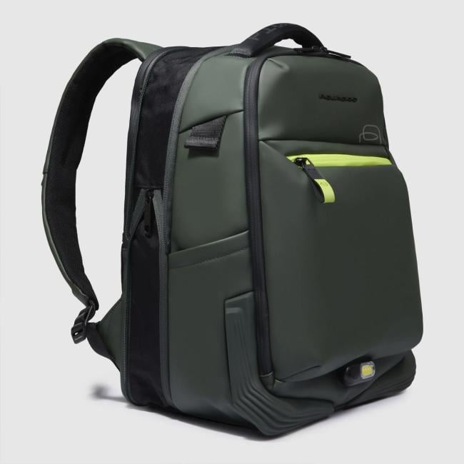 Piquadro Zaino Porta PC 14" Corner 2.0 Verde - 5