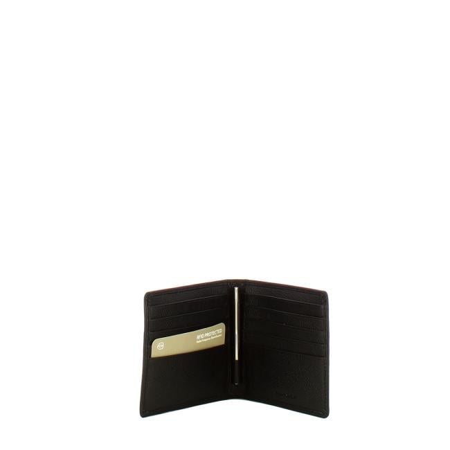 Piquadro Portafoglio con molla in pelle Nero - 2