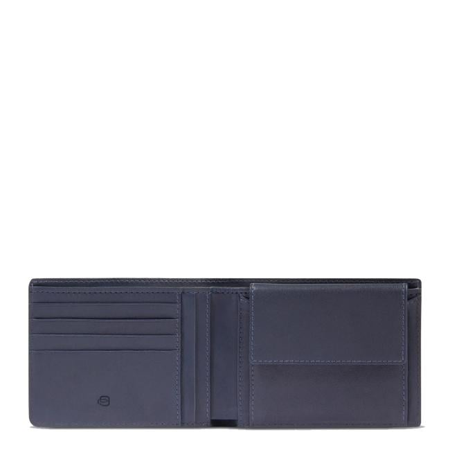 Piquadro Portafoglio RFID con portamonete Harper Blu Testa di Moro - 3