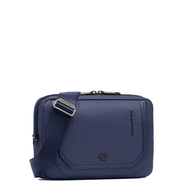 Piquadro Pochette in tessuto riciclato S143 Blu - 2