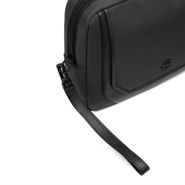 Piquadro Pochette in tessuto riciclato S143 Avio - 4