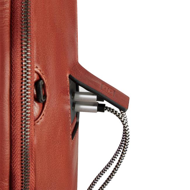 Piquadro Zaino Porta PC con porta USB Solm 15.6" Cuoio - 4