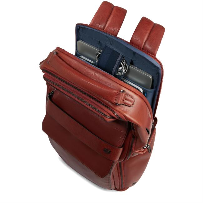 Piquadro Zaino Porta PC con porta USB Solm 15.6" Cuoio - 8