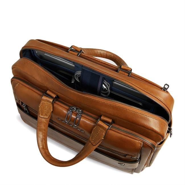 Piquadro Cartella Porta PC Solm 15.6" Beige - 7