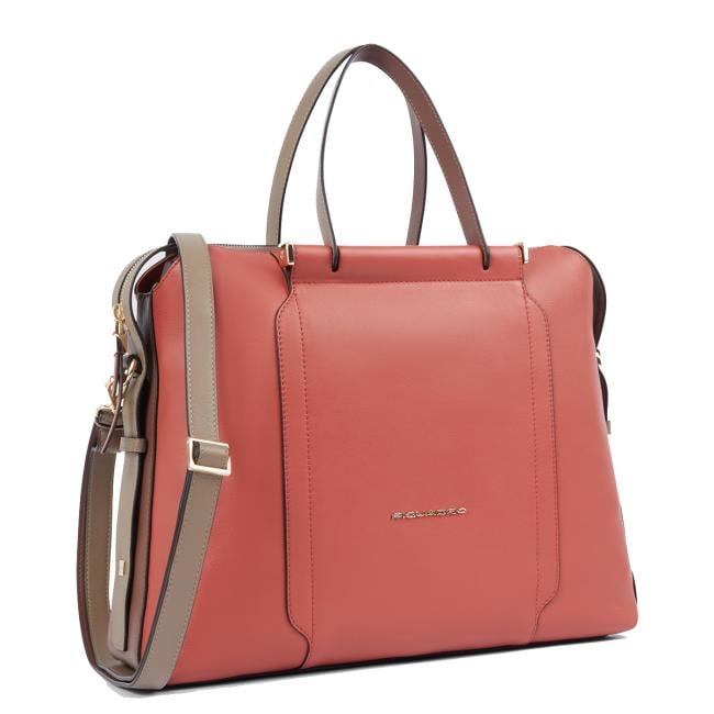 Piquadro Cartella in pelle Donna Porta PC Circle 14.0 Arancio Testa di Moro - 2