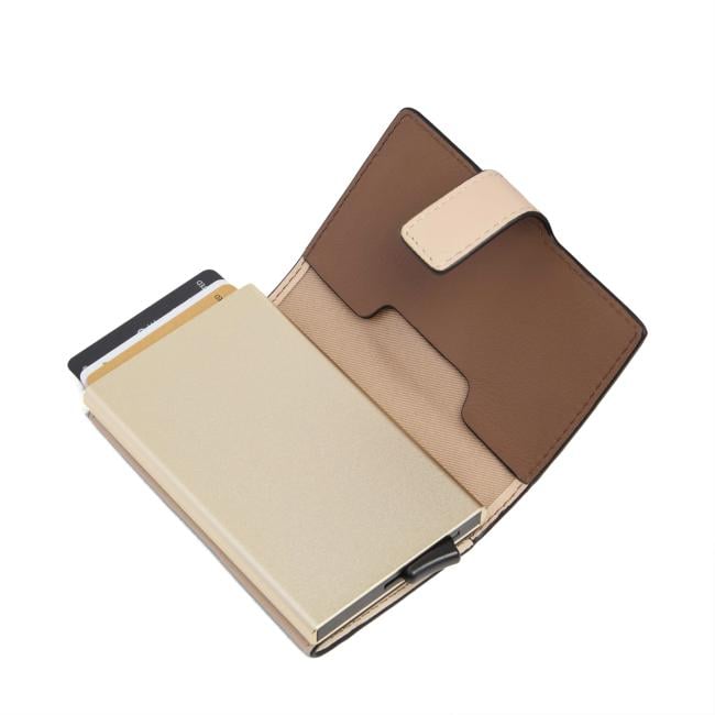 Piquadro Porta Carte Sliding System Circle Beige Cuoio - 3