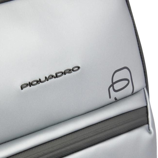 Piquadro Zaino Porta PC Corner 2.0 14" Metallizzato Grigio - 4