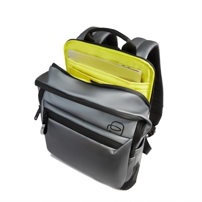 Piquadro Zaino Porta PC Corner 2.0 14" Metallizzato Grigio - 7