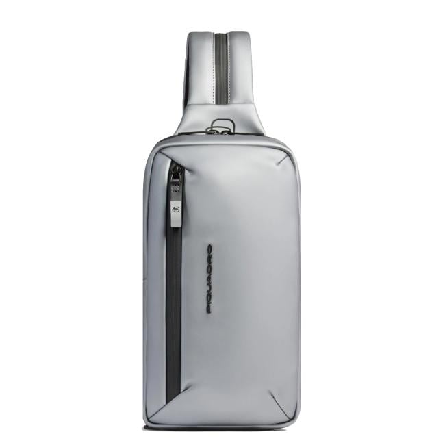 Piquadro Monospalla Corner 2.0 Metallizzato Grigio - 1