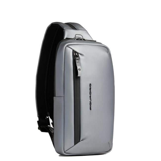 Piquadro Monospalla Corner 2.0 Metallizzato Grigio - 2