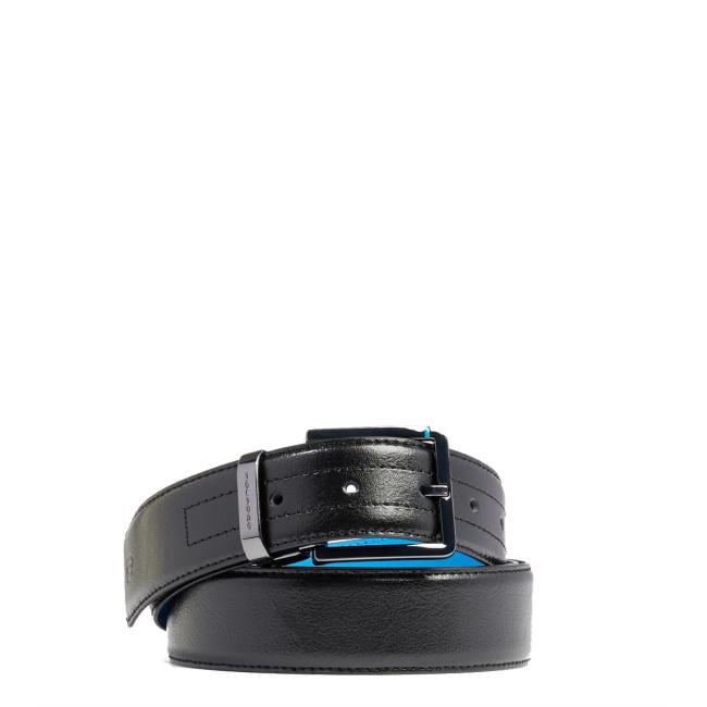 Piquadro Cintura in pelle 35 mm Blue Square Nero - 1