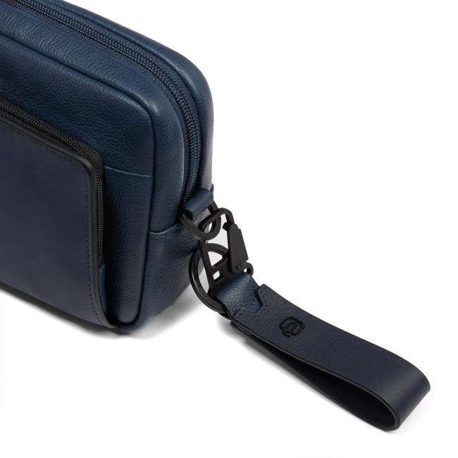 Piquadro Pochette Uomo Ael Blu - 5