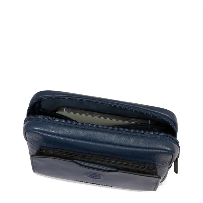 Piquadro Pochette Uomo Ael Blu - 6