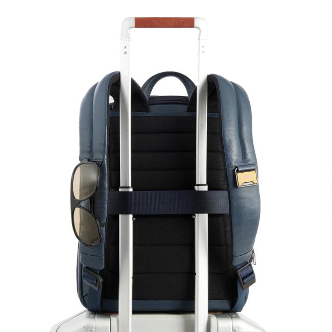Piquadro Zaino Espandibile Russel Porta PC 14.0 Blu - 3