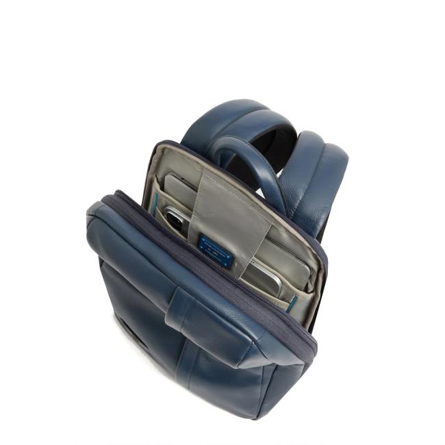 Piquadro Zaino Espandibile Russel Porta PC 14.0 Blu - 6