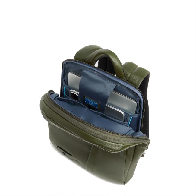 Piquadro Zaino Espandibile Russel Porta PC 14.0 Verde - 5