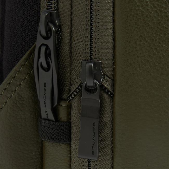Piquadro Zaino Espandibile Russel Porta PC 14.0 Verde - 6