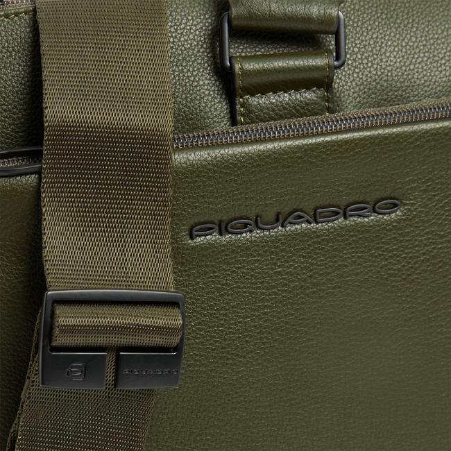 Piquadro Cartella Espandibile Porta PC Russel 15.6 Verde - 5