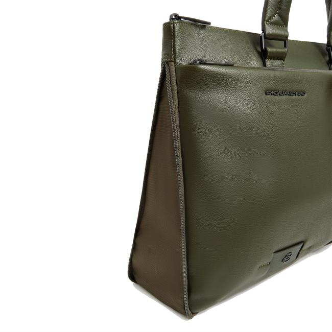 Piquadro Cartella Espandibile Porta PC Russel 15.6 Verde - 6