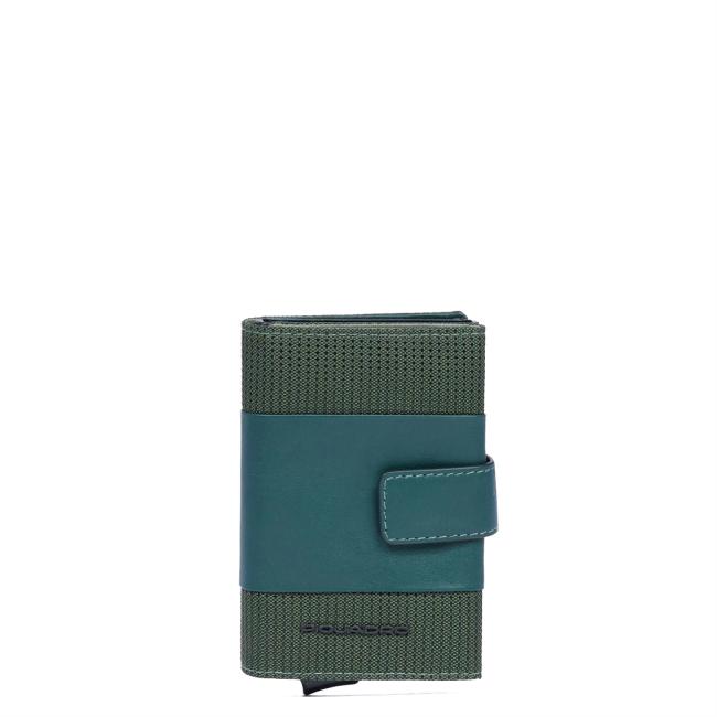 Piquadro Porta Carte Sliding System PQ-Earth Verde - 1