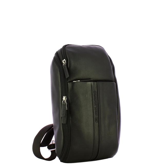 Piquadro Monospalla in pelle X1 Nero - 2